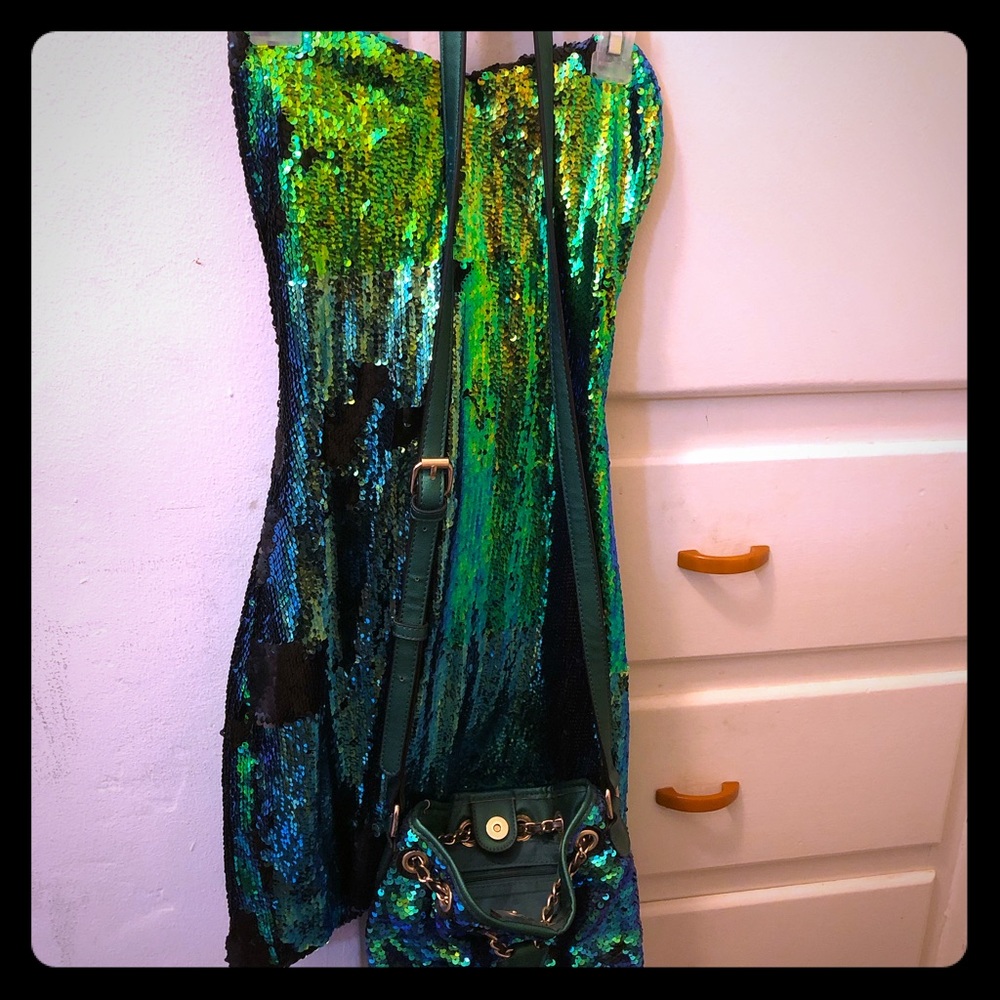 Mermaid Cocktail Dress with matching Purse!